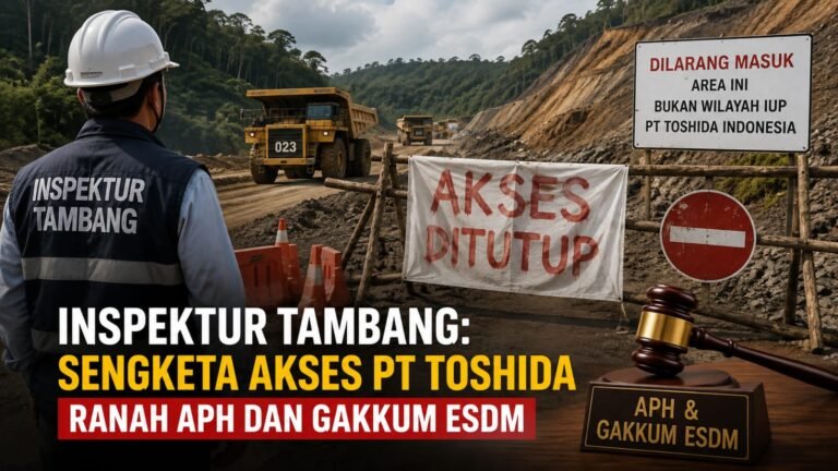 Inspektur Tambang: Sengketa Akses PT Toshida Ranah APH dan Gakkum ESDM