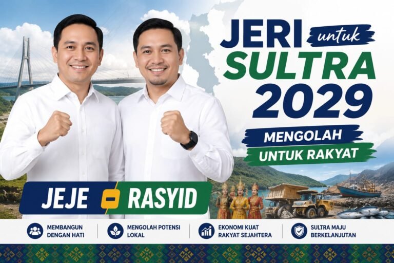Jeje-Rasyid Usung “Mengolah untuk Rakyat” Menuju Sultra 2029