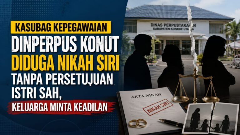 Kasubag Dinperpus Konut Diduga Nikah Siri, Keluarga Istri Minta Keadilan